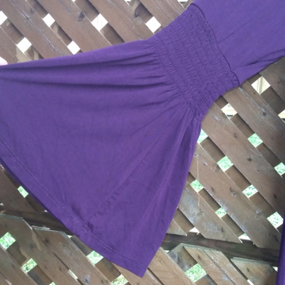 Purple Flare Dress - Picture 2 of 3